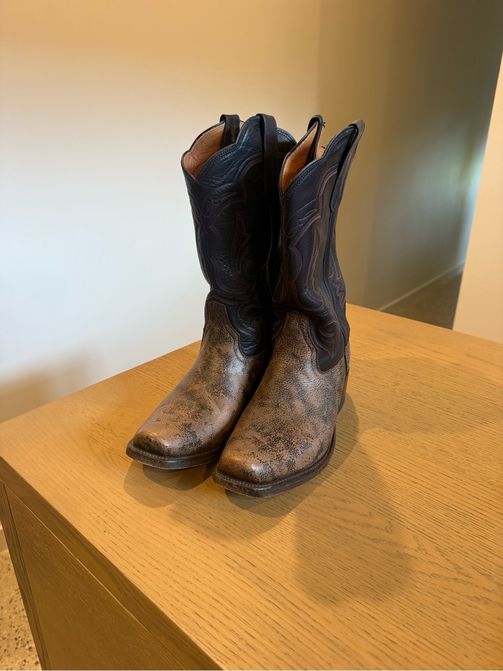 Rios of Mercedes Men's Cape Buffalo Cowboy Boots